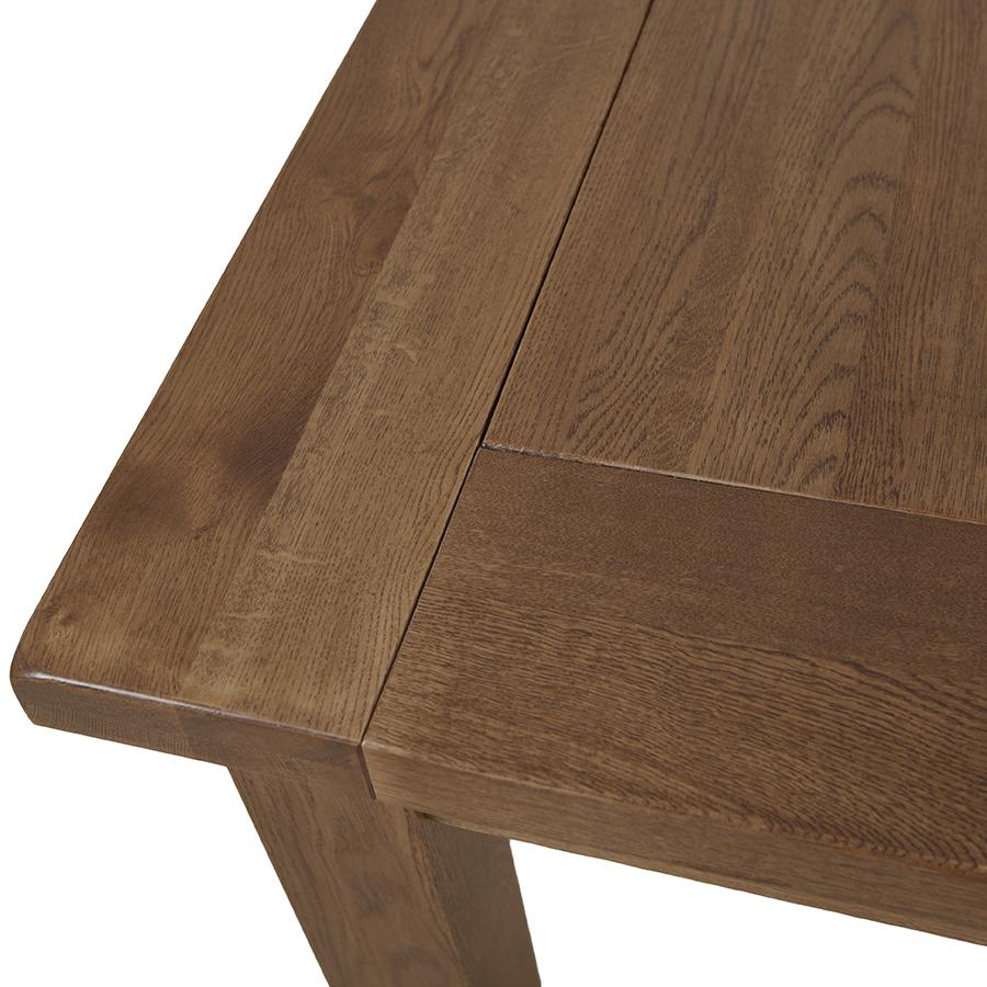 Sherwood Dark Solid Oak 1.2m -1.6m Extending Dining Table